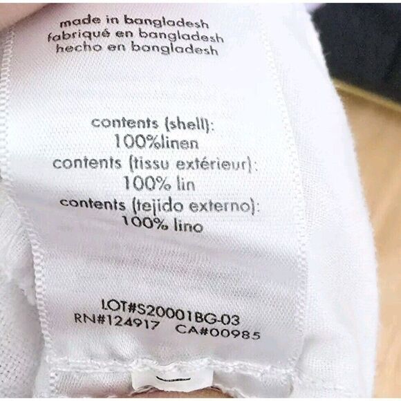 Onia Ella Linen Blend Beach Pants in White  Size Medium - Picture 7 of 9